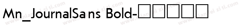 Mn_JournalSans Bold字体转换